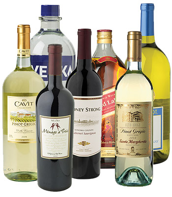 various bottles of wine